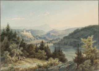 Alois Flad - Sommerliche Landschaft bei Grünwald
