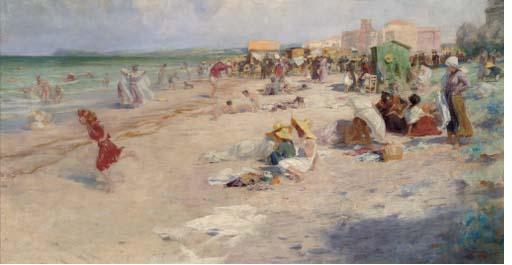 Alois Hans Schram - A day at the seaside
