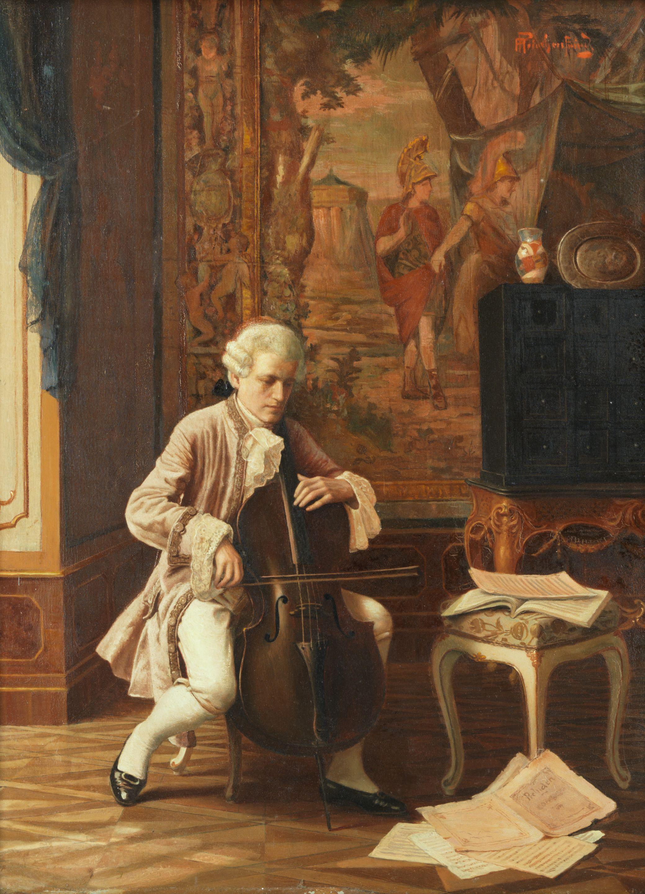Alois Heinrich Priechenfried - The cellist