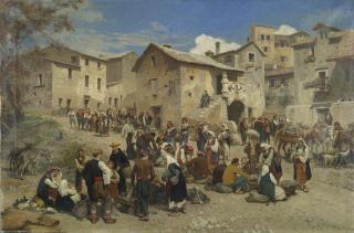 Alois Schönn - Market In Sarajevo