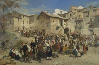 Alois Schönn - Market In Sarajevo