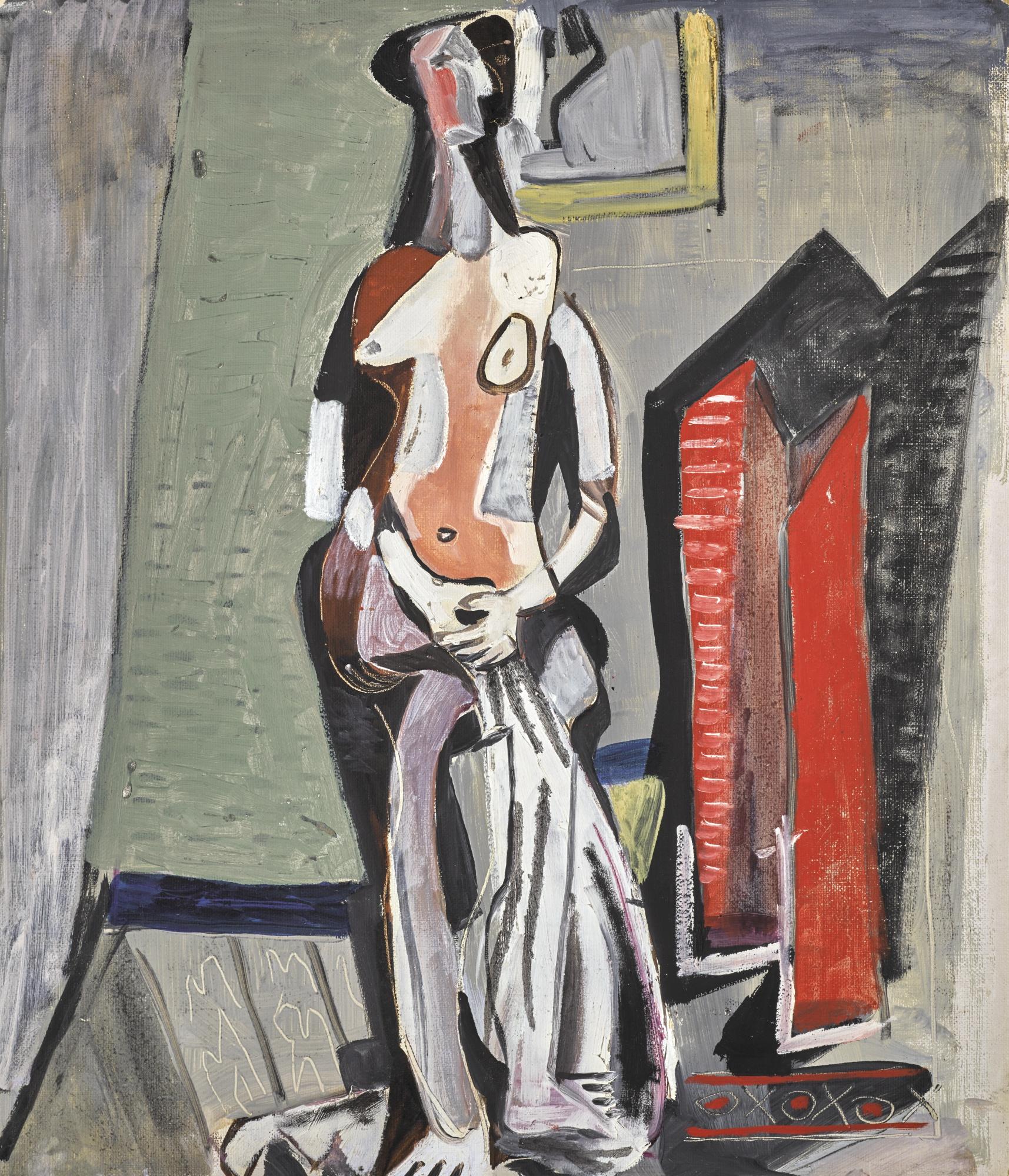 Alois Wachsman - Czech standing Woman