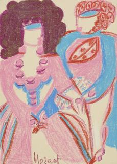 Aloïse - Mozart - La Belle Vénitienne dancing, um 1960-63