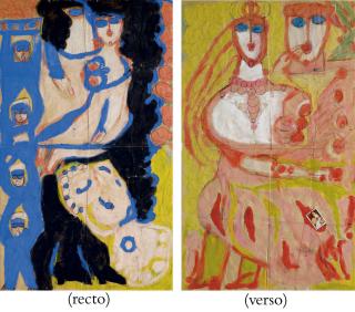 Aloïse - Mutter und Kind (verso: Paar)