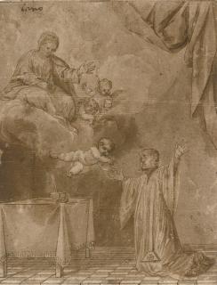 Alonso Cano - The Christ Child appearing to Saint Simon Stock