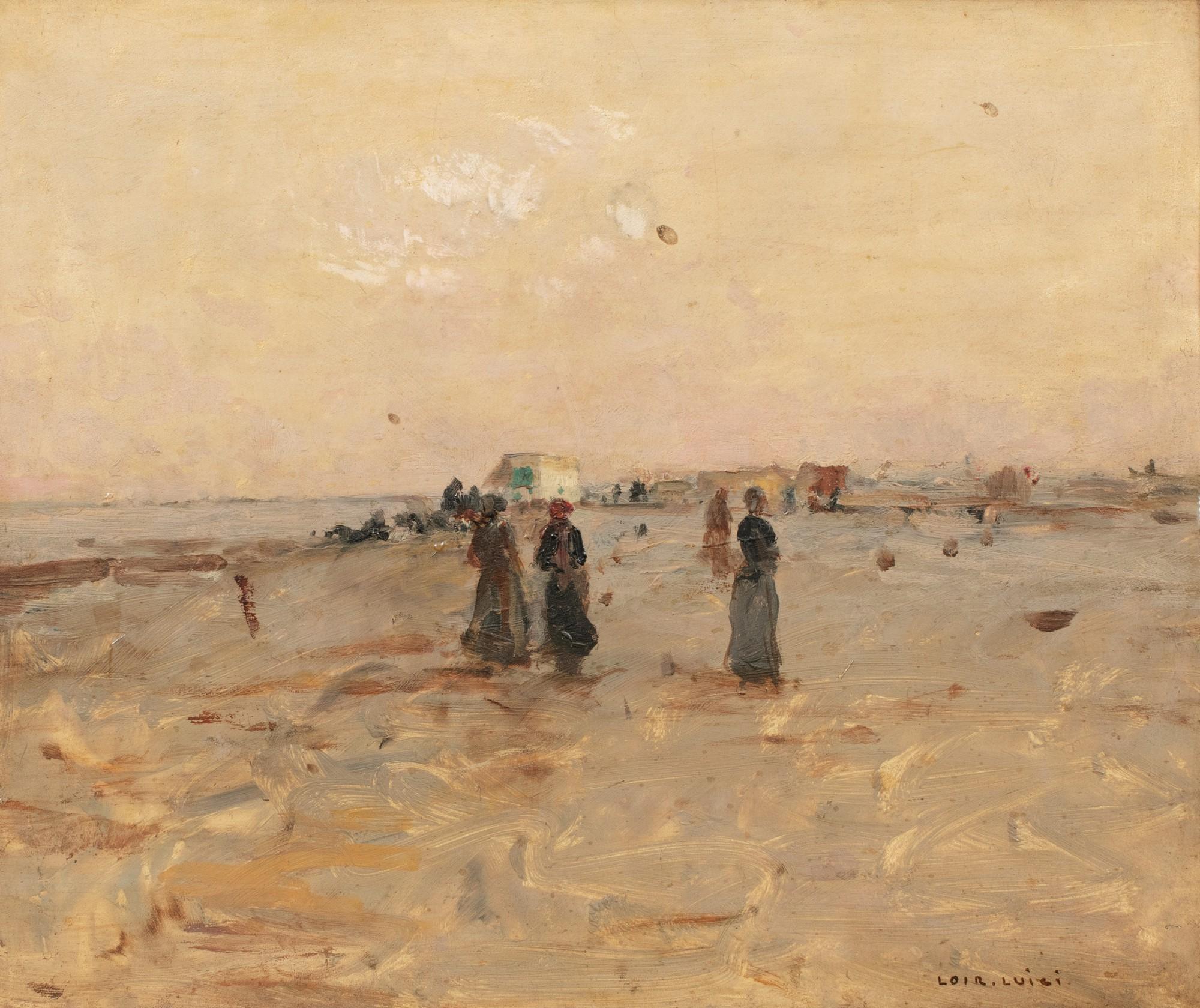 Aloys-François-Joseph Loir - ON THE BEACH