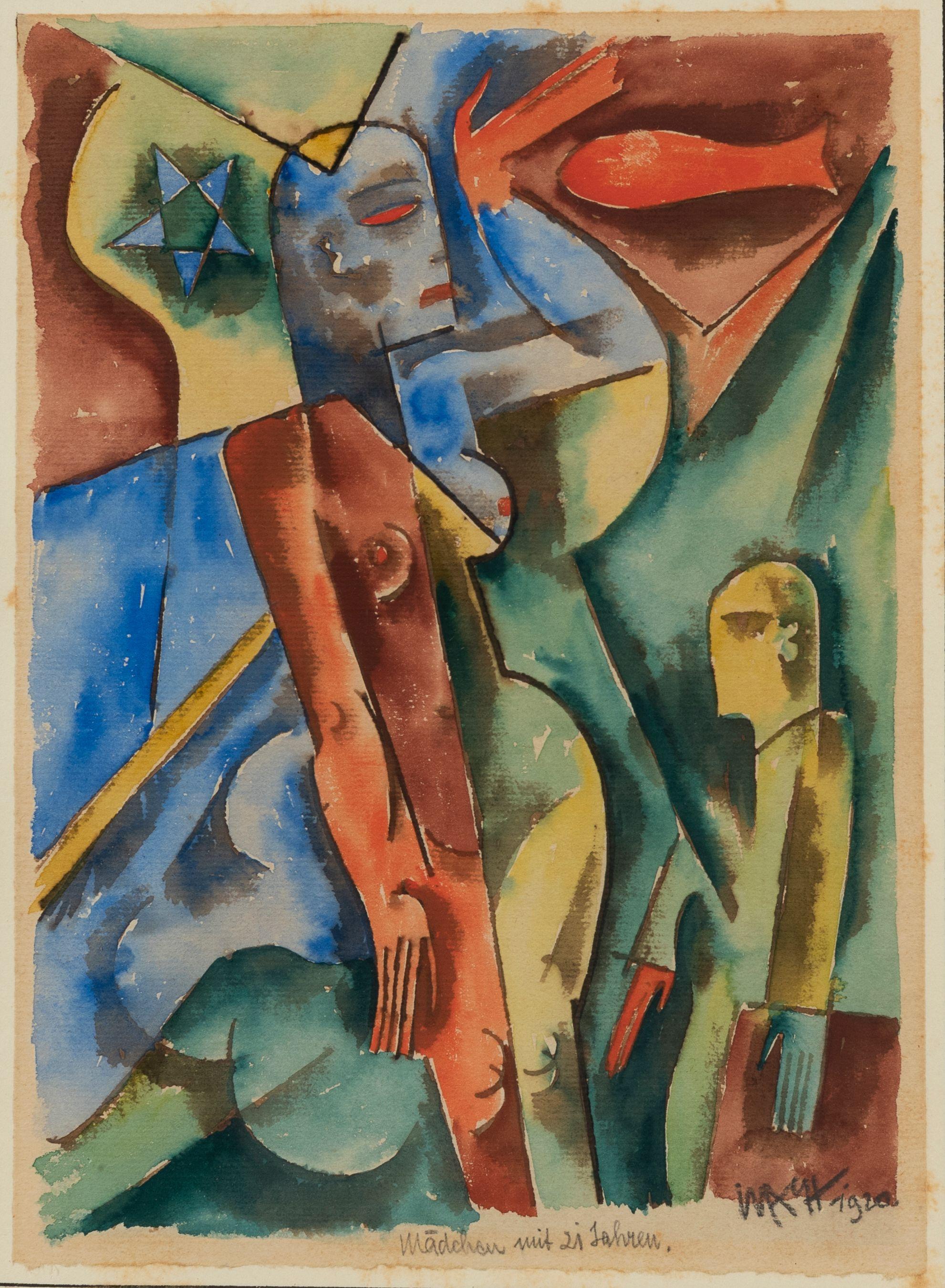 Aloys Wach - Madchen mit 21 Jahren