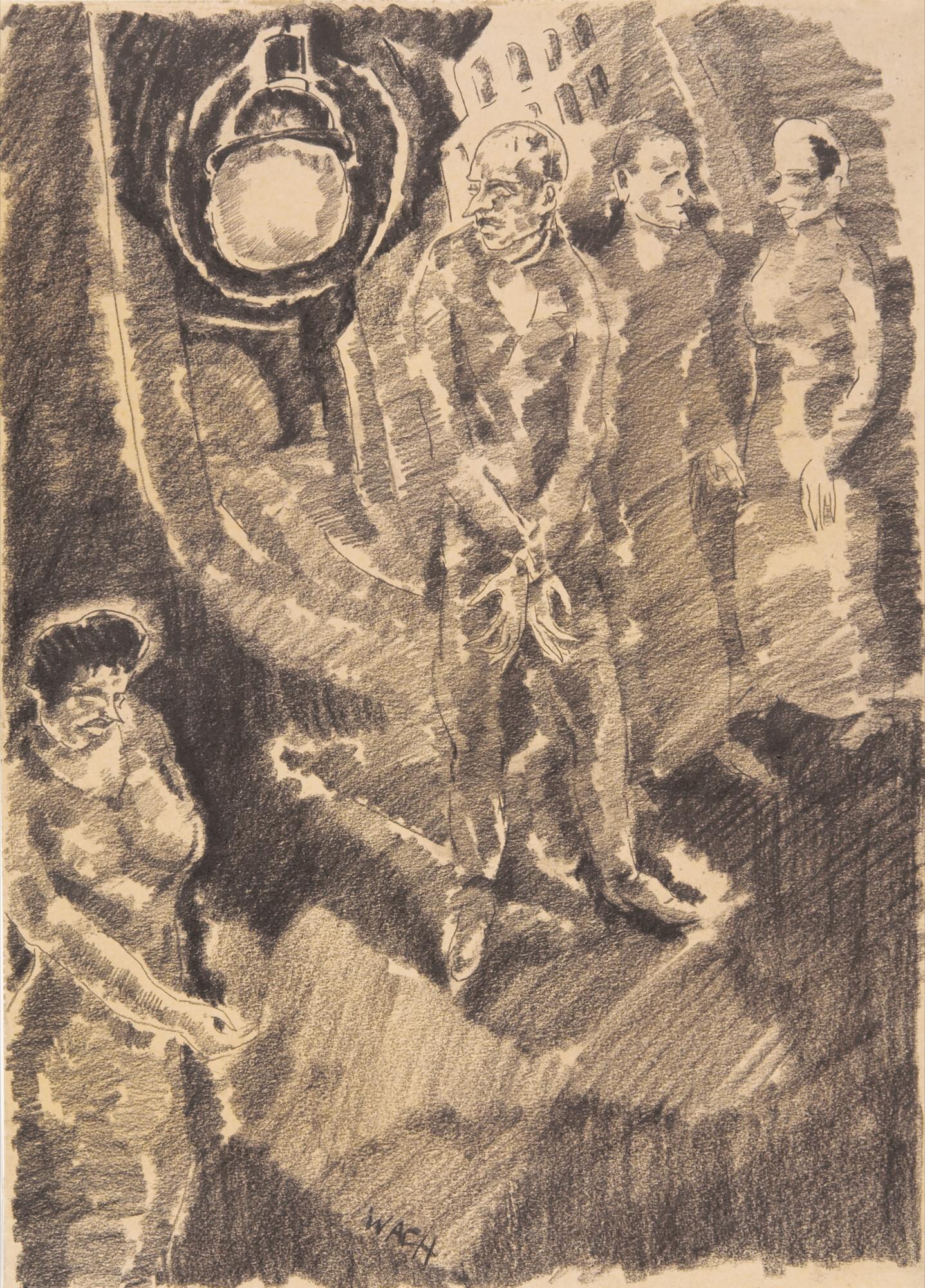 Aloys Wach - Straßenszene.