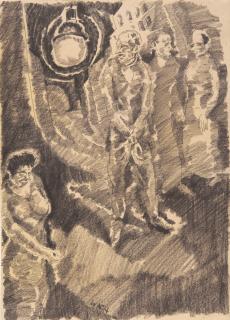 Aloys Wach - Straßenszene.