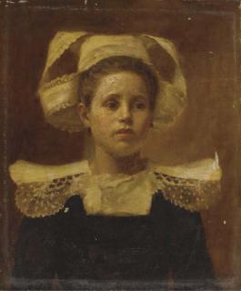 Aloysius O\'Kelly - Portrait of a Breton child