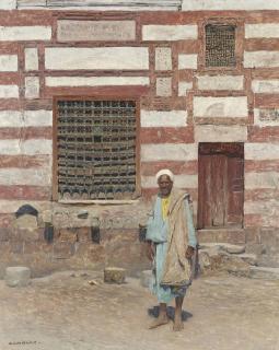 Alphons Leopold Mielich - An Arab outside his house