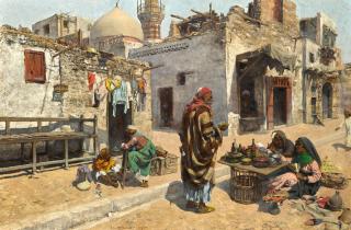 Alphons Mielich - Offering Refreshment, Cairo