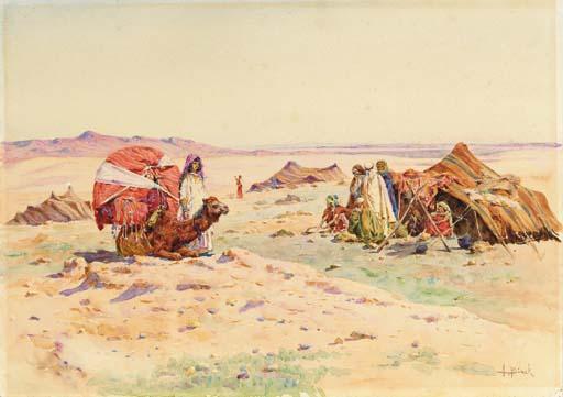 Alphonse Birck - A desert camp