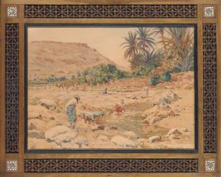 Alphonse Birck - Washerwomen at an oasis