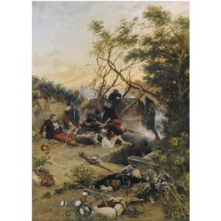 Alphonse de Neuville - French Essuyant Le Feu