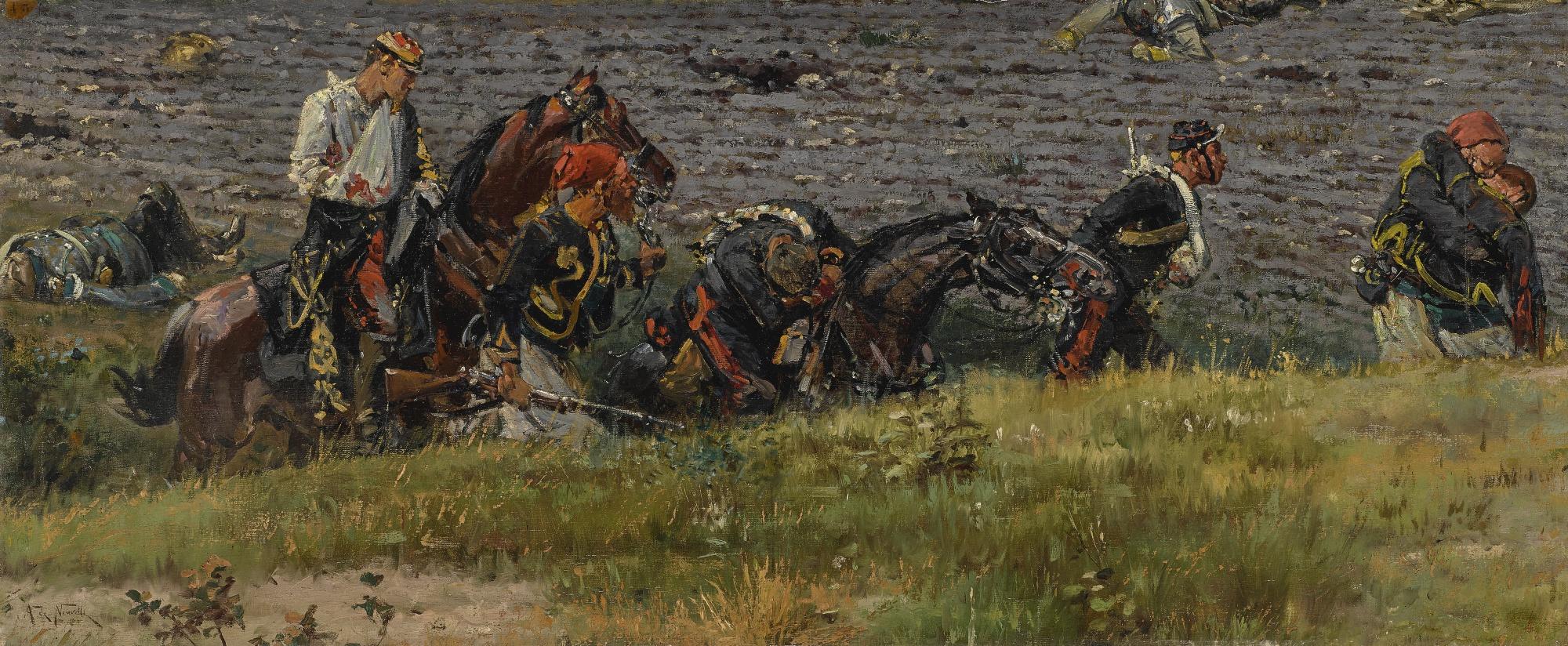 Alphonse De Neuville - French Wounded Soldiers, Fragment Of The Panorama Of The Battle Of Rezonville 