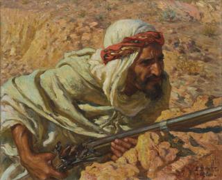 Alphonse Etienne Dinet - Le guetteur