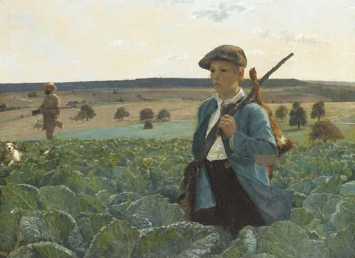 Alphonse Gaudefroy - De retour de la chasse