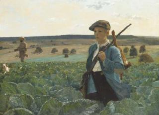 Alphonse Gaudefroy - De retour de la chasse
