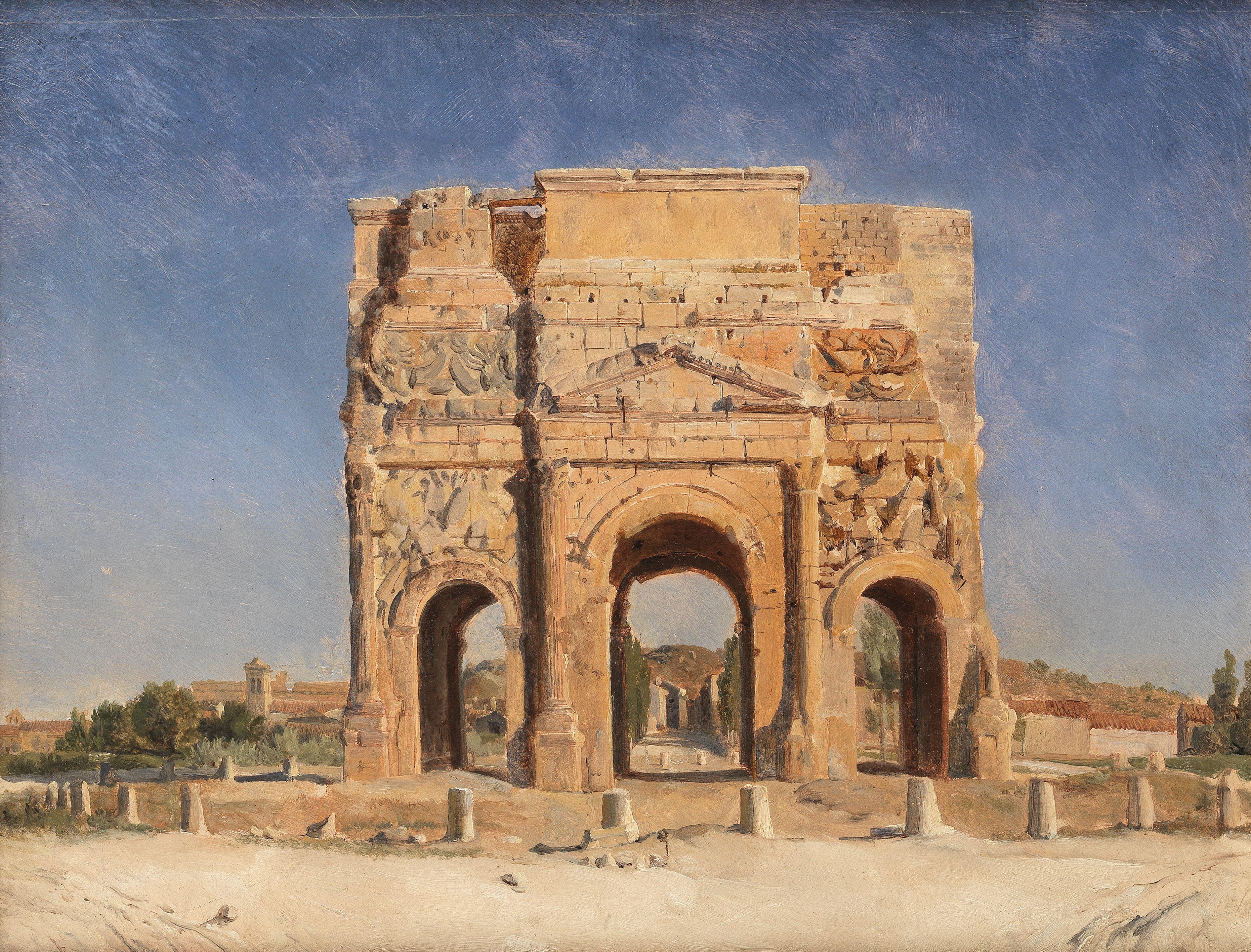 Alphonse Henri Perin - Vue De L\'Arc Romain D\'Orange