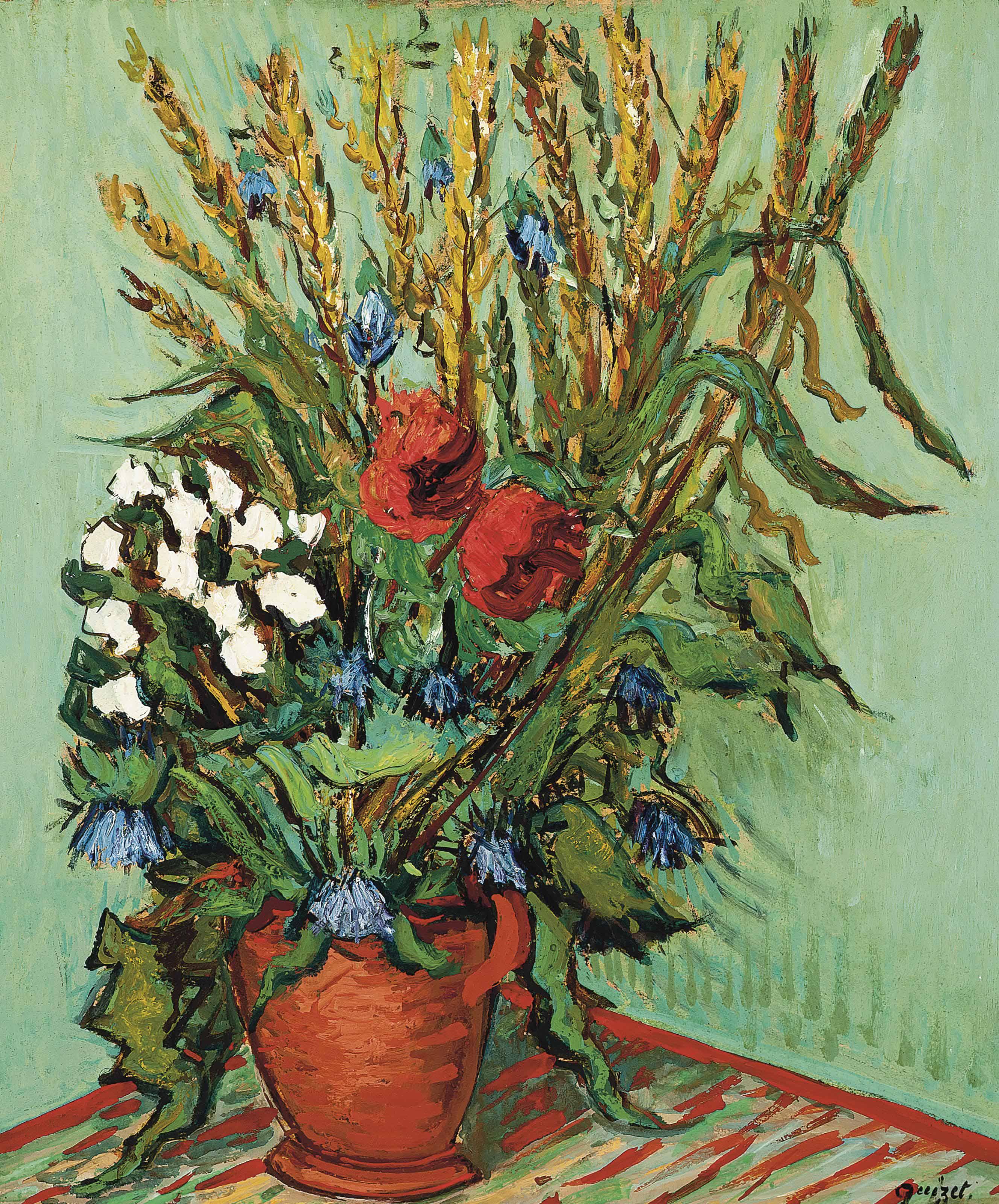 Alphonse Léon Quizet - Fleurs De Champs