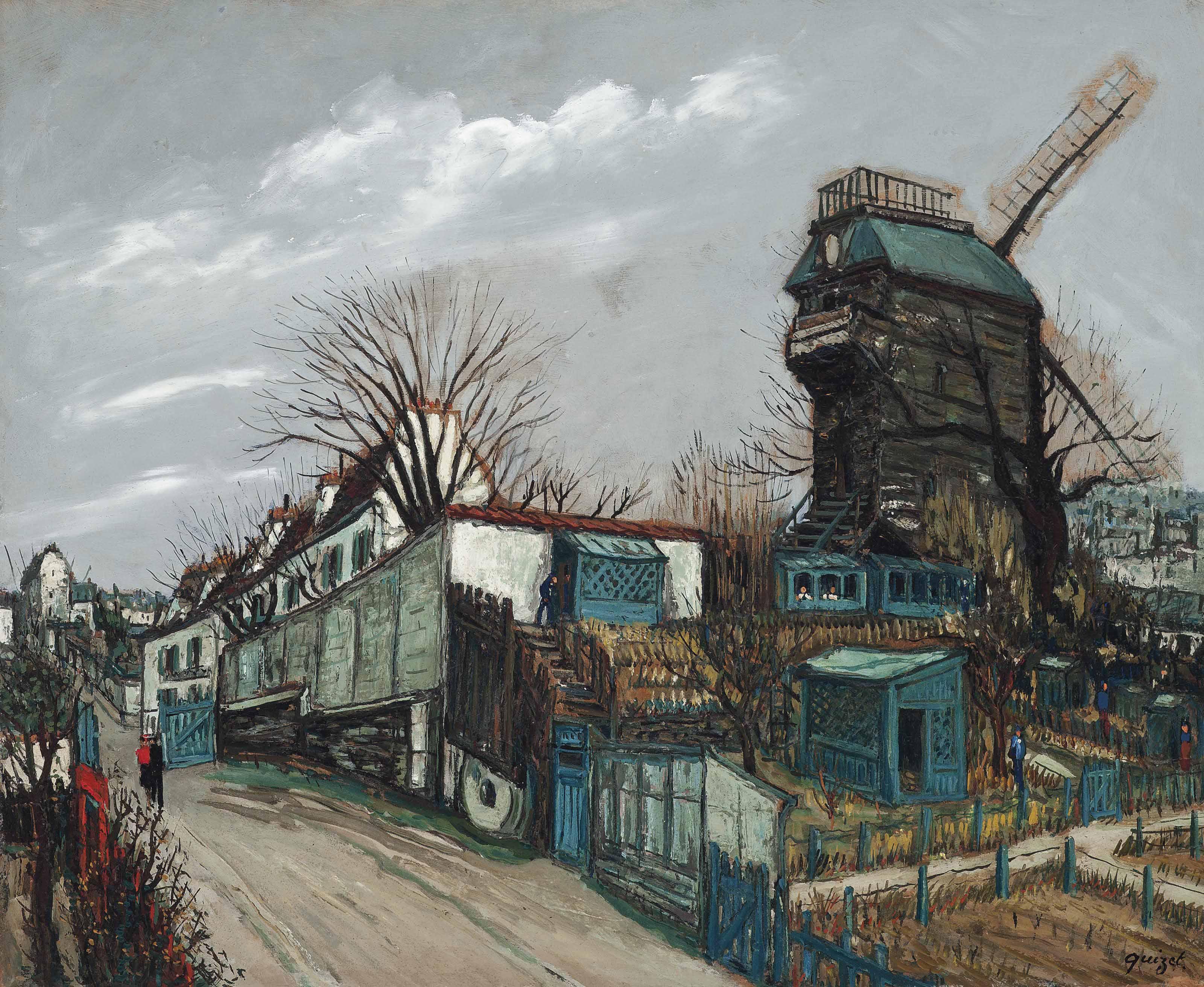 Alphonse Léon Quizet - Le Moulin De La Galette
