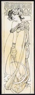 Alphonse Maria Mucha - A Spring maiden