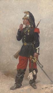 Alphonse Marie de Neuville - French dragoon