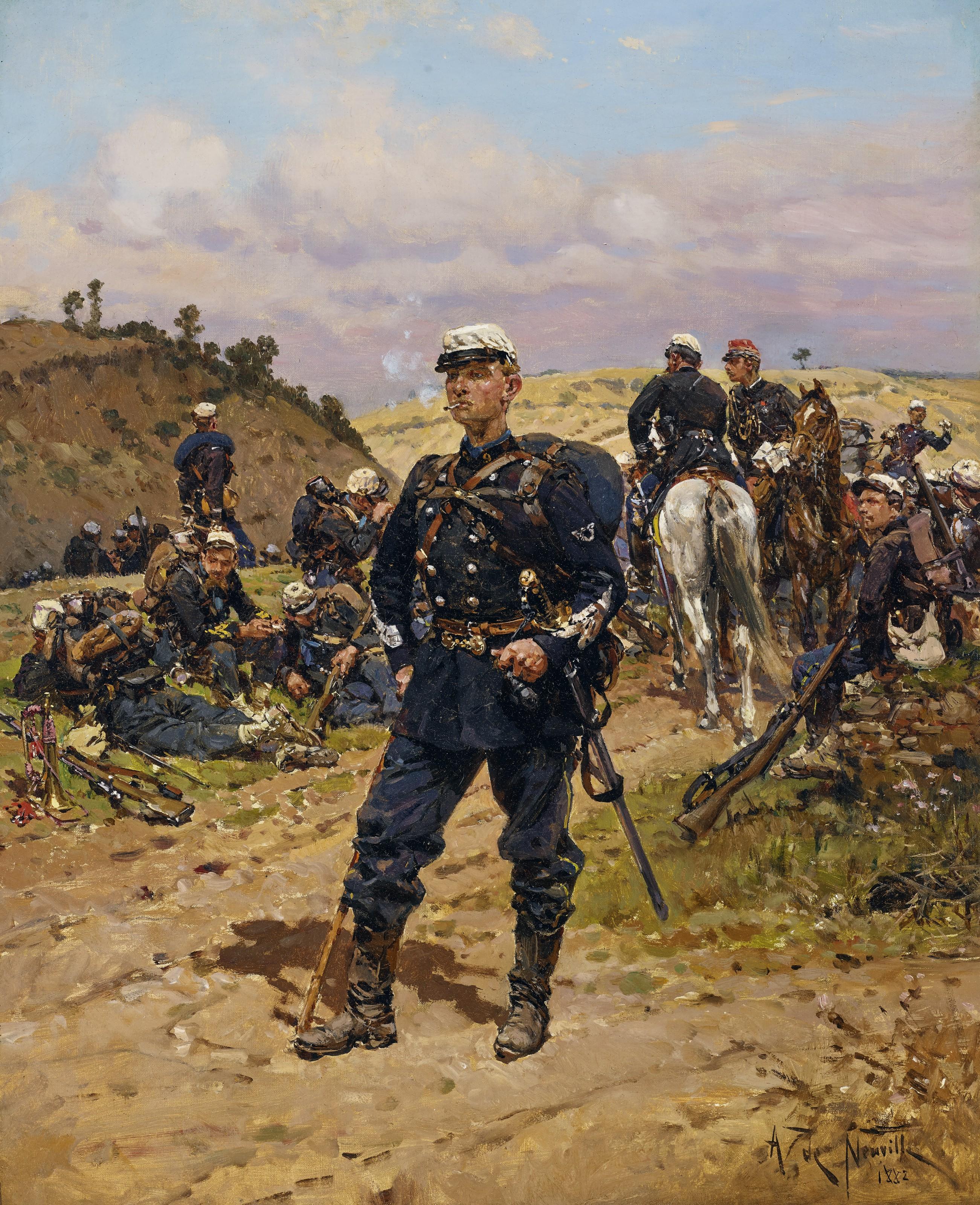 Alphonse-Marie De Neuville - Sergent Major De Chasseur À Pied