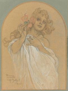 Alphonse Marie Mucha - Allegory Of Spring