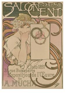 Alphonse Marie Mucha - Salon des Cent, Exposition de l\'Oeuvre de A. Mucha