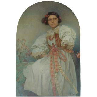 Alphonse Mucha - Czech Portrait Of Eliška Polívková