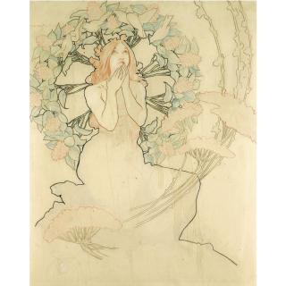 Alphonse Mucha - Czech Study For Monte Carlo