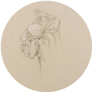 Alphonse Mucha - Czech Study Of A Draped Female