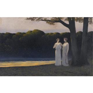 Alphonse Osbert - French Muses Au Bord De L\'Eau