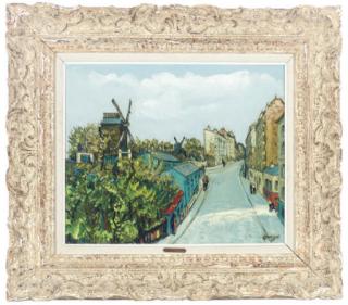 Alphonse Quizet - Rue Lepic À Montmartre