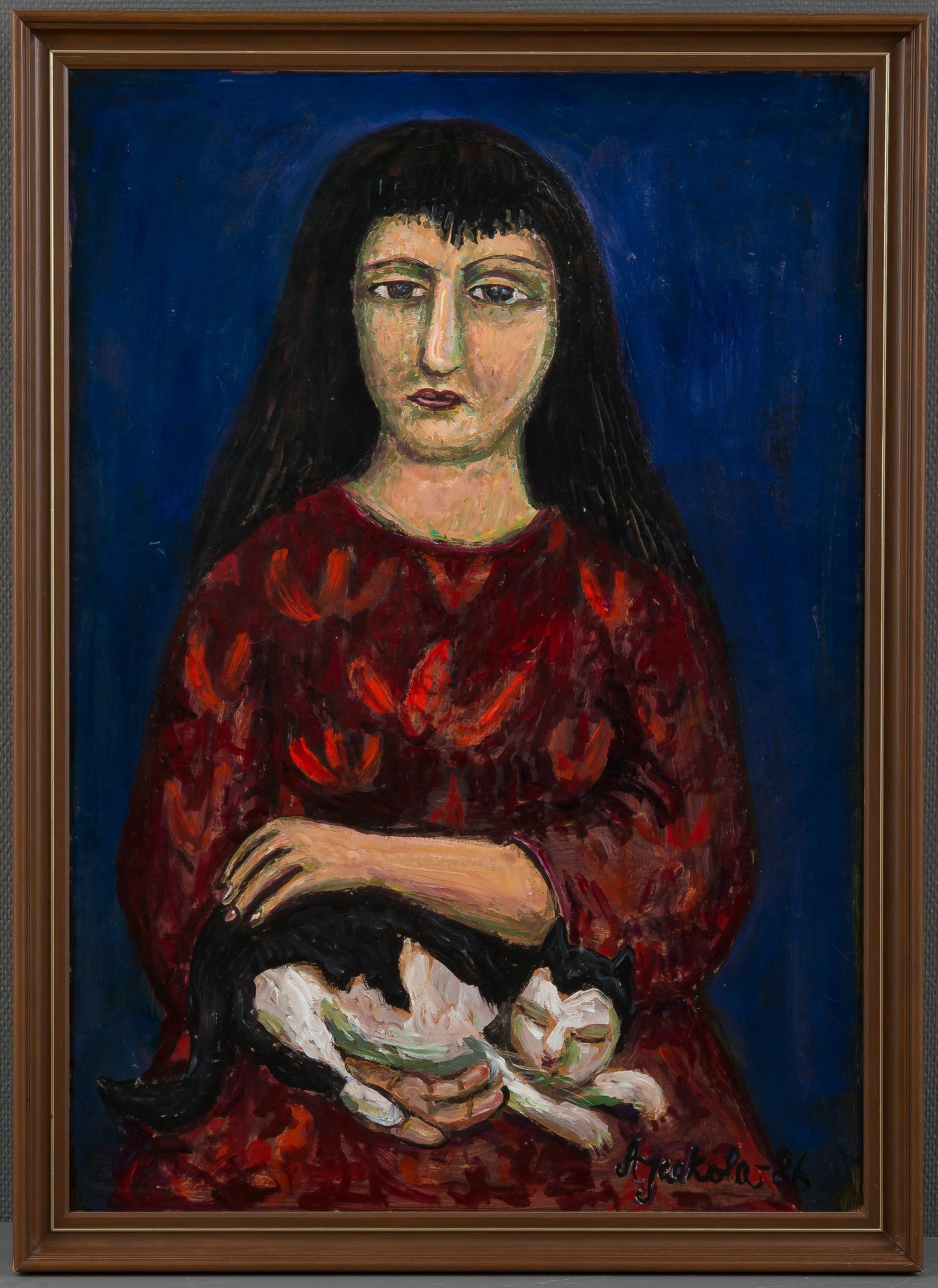 Alpo Jaakola - Kvinna Med Katt