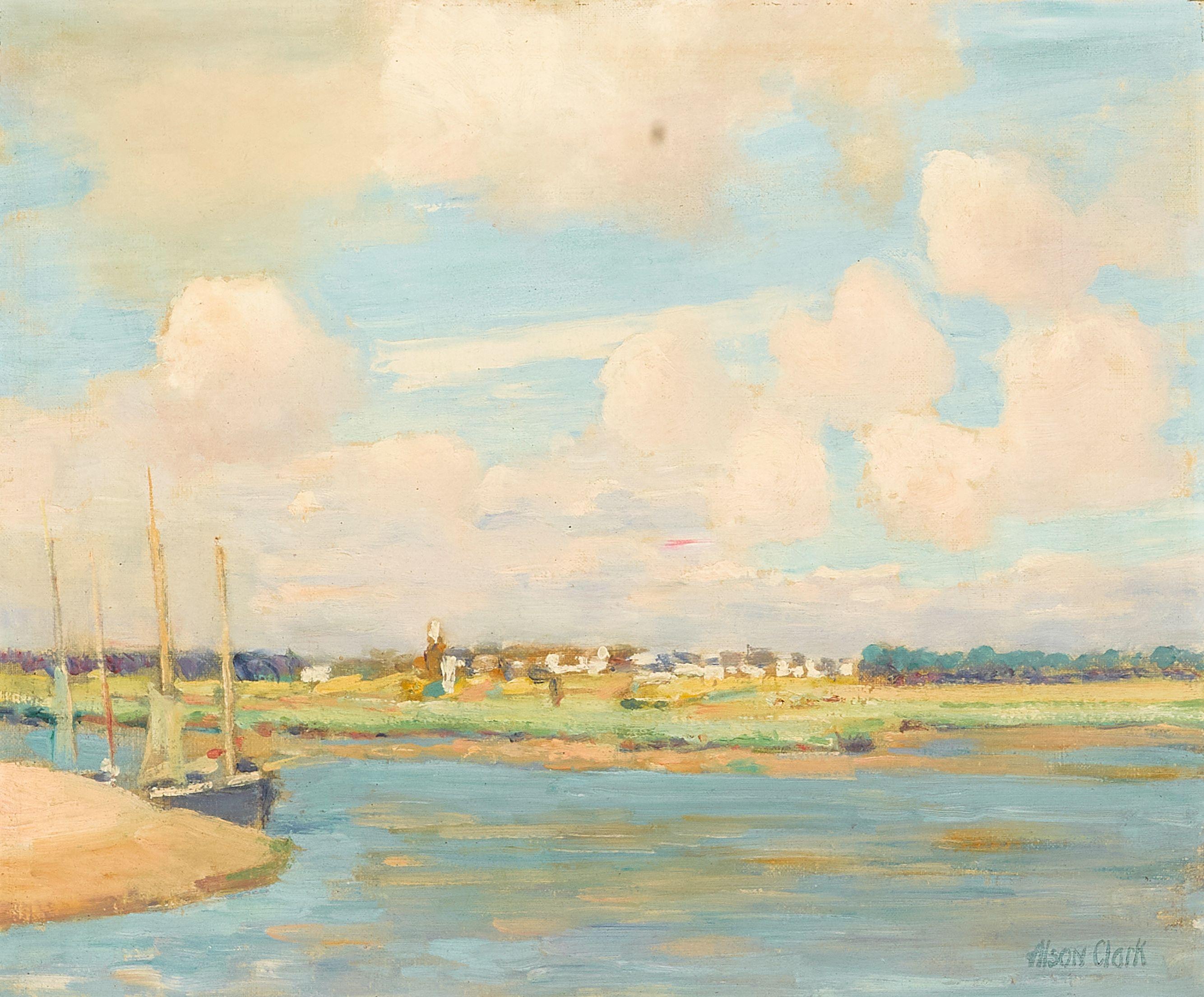 Alson Skinner Clark - French harbor scene