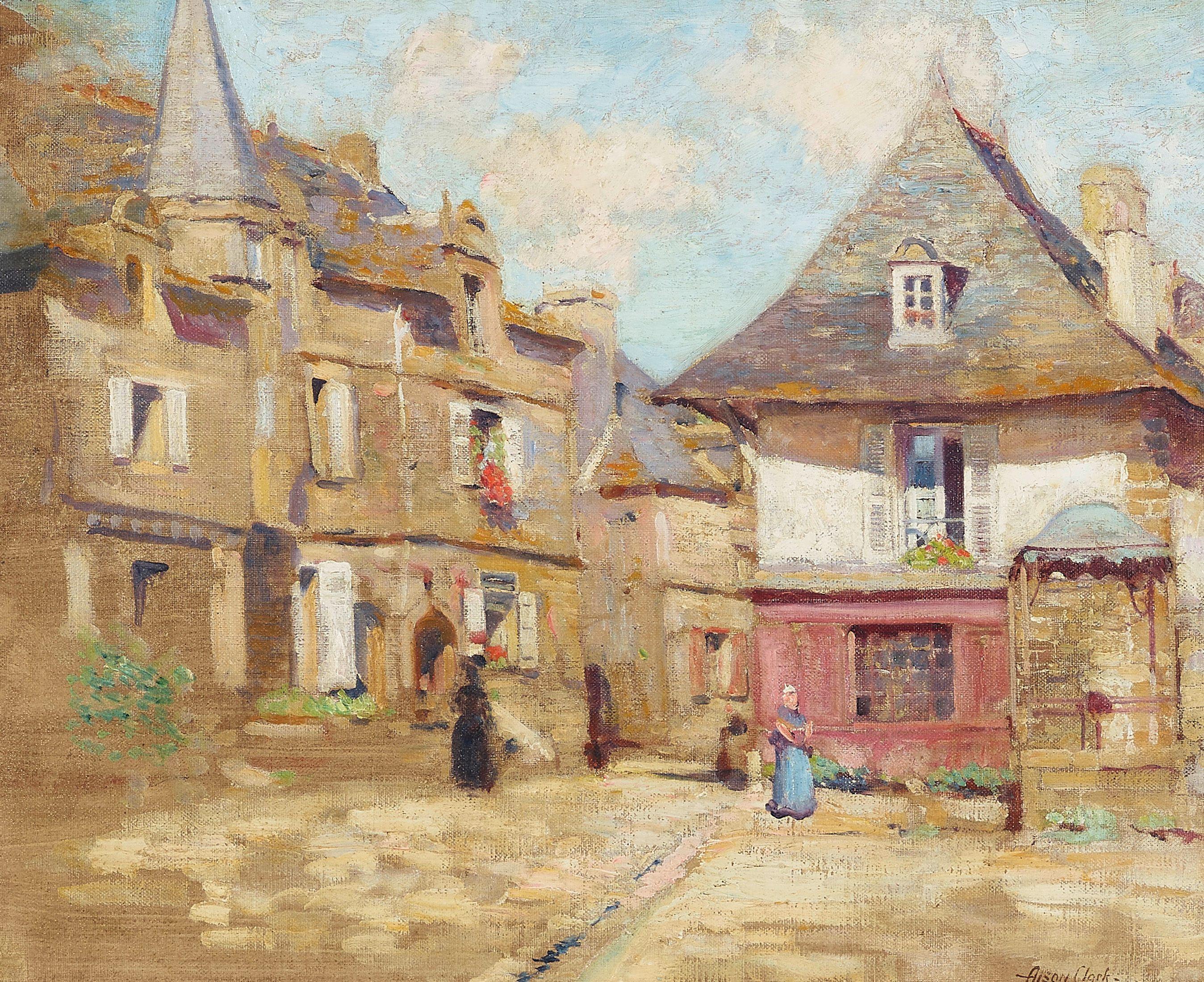 Alson Skinner Clark - French Village Scene