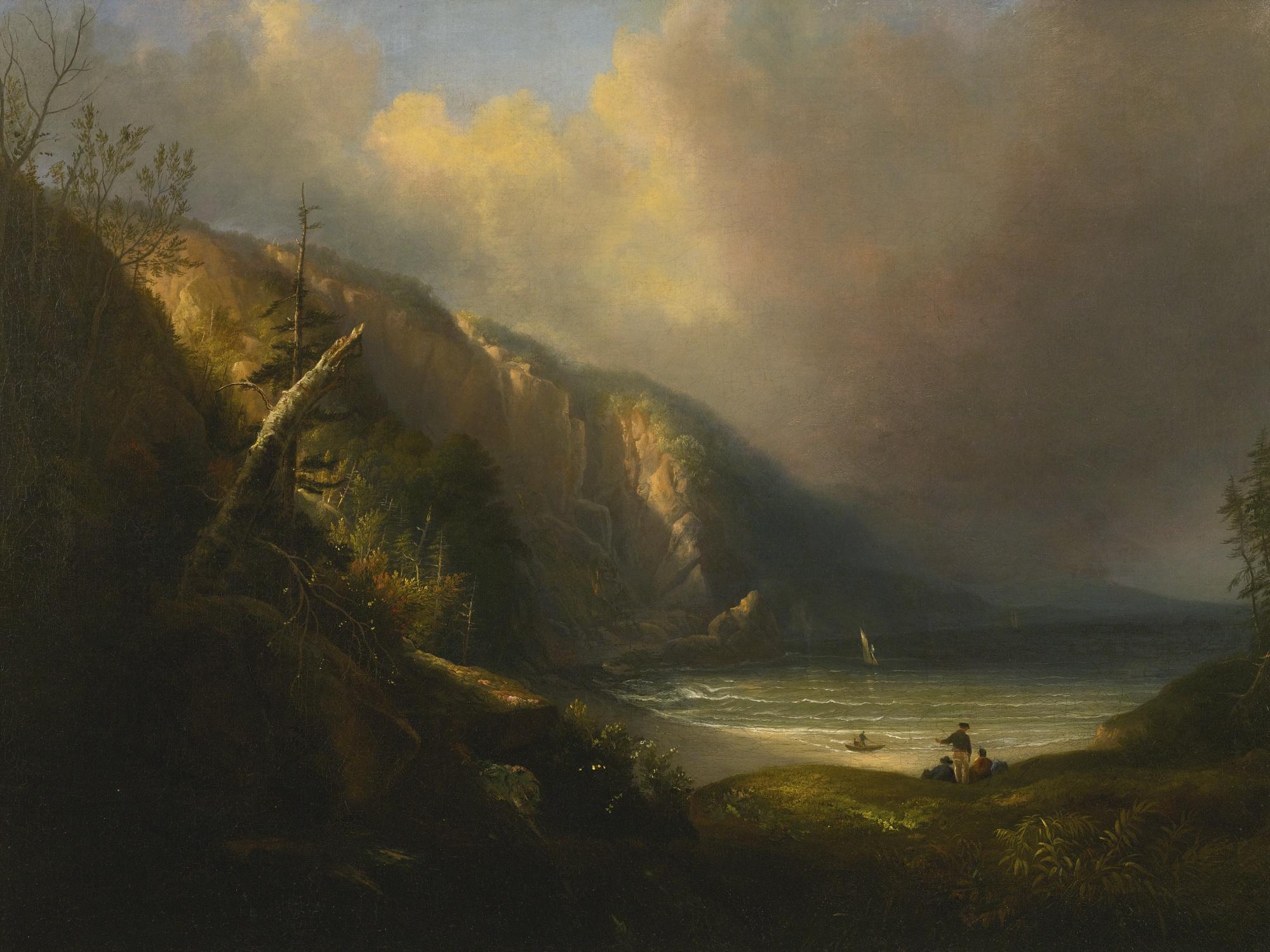 Alvan T. Fisher - Sunlit Cove In Early Spring