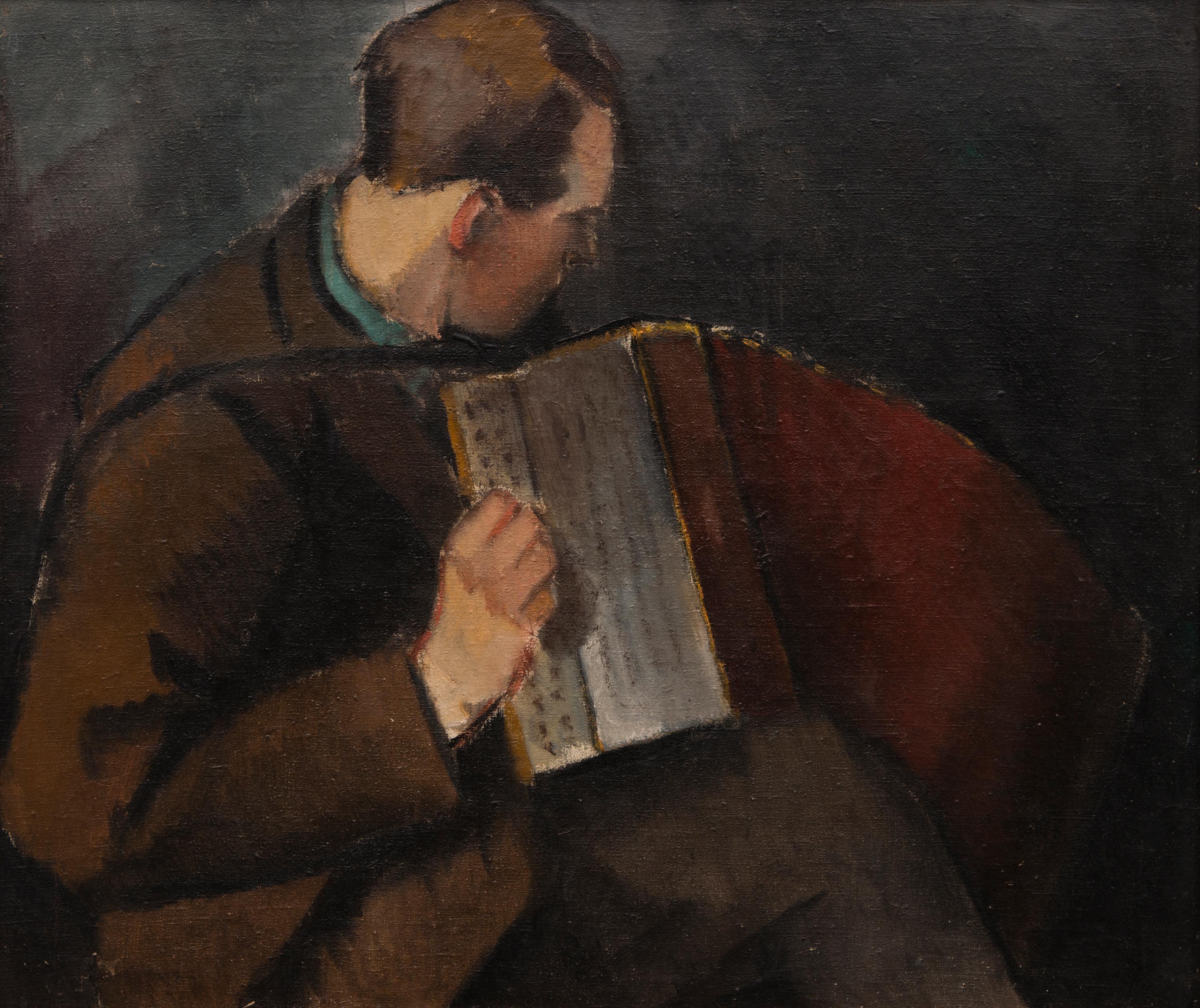 Alvar Cawén - Man Playing The Accordion.