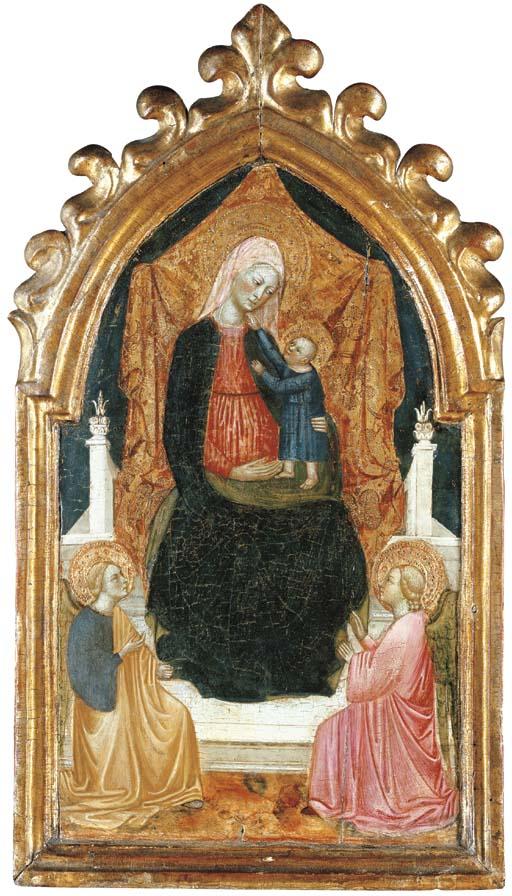 Alvaro Pirez de Evora - The Madonna and Child with two angels