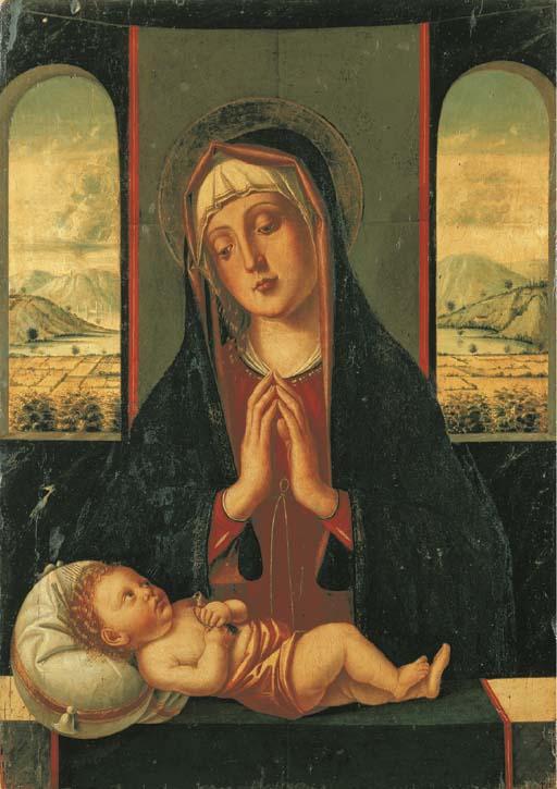 Alvise Vivarini - Madonna col Bambino dormiente