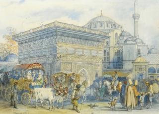 Amadeo Preziosi - Italian At The Tophane Fountain, Constantinople