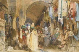 Amadeo Preziosi - Maltese the Grand Bazaar, Constantinople