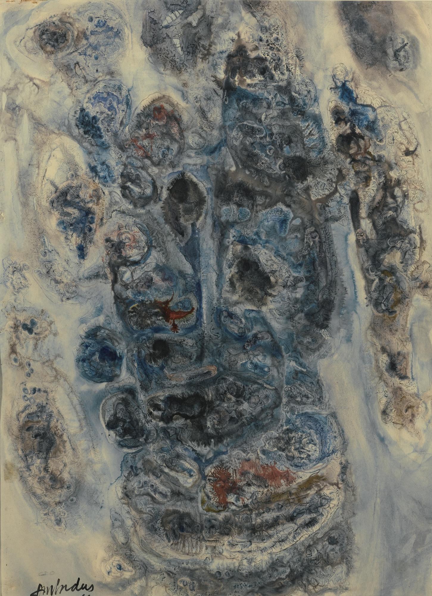 Ambadas Khobragade - Untitled (Blue)