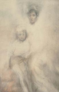 Ambrose Mcevoy, A.R.A. - Mother and child; Lady Cynthia Asquith and son