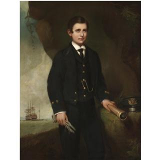 Ambrosini Jerome - Portrait Of Count Francis Metaxa In A Navel Cadet Uniform