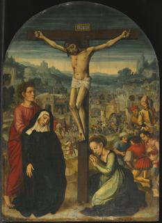 Ambrosius Benson - The Crucifixion, With Scenes From The Passion Beyond