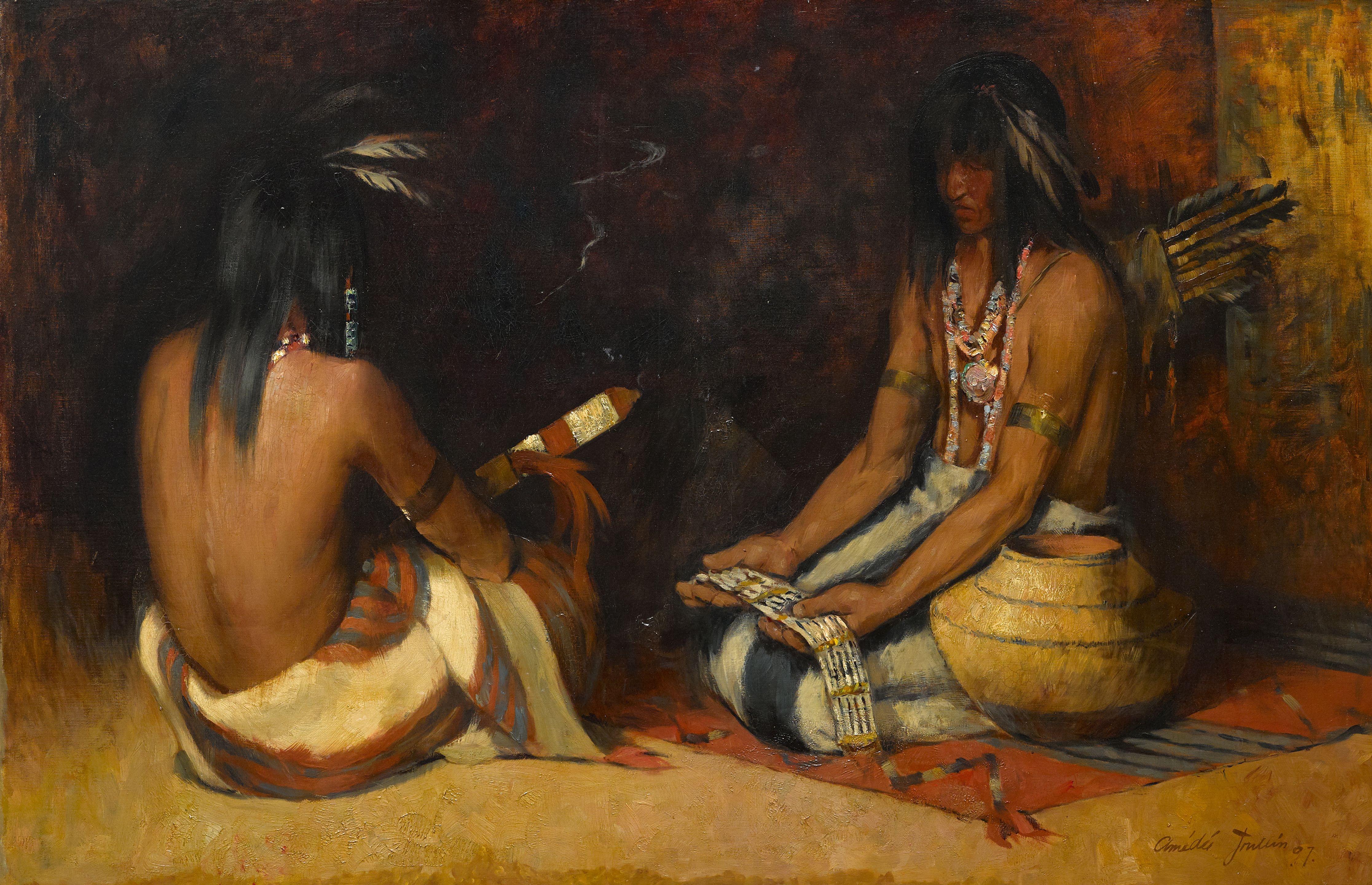 Amédée Joullin - The Passing of the Wampum Belt